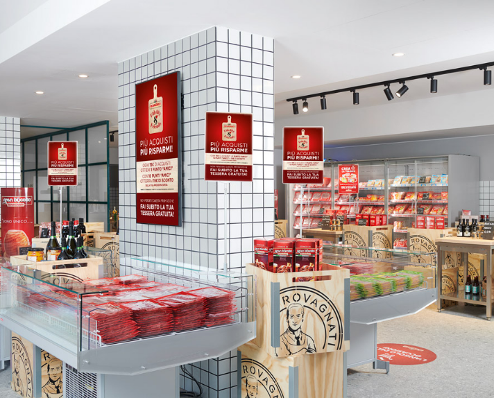 vista interna del punto vendita Rovagnati Outlet di Biassono